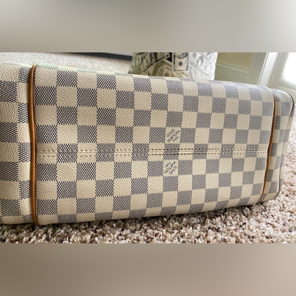 Louis Vuitton Damier Azur Totally MM Tote Bag shoulder Bag with LV dust bag - Picture 7 of 15
